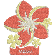 Matriz de Bordado Flor da  Moana 